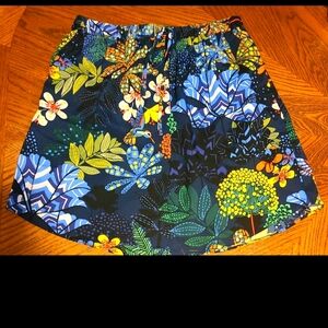 Loft petite xxs Jungle print Elastic waistband skirt